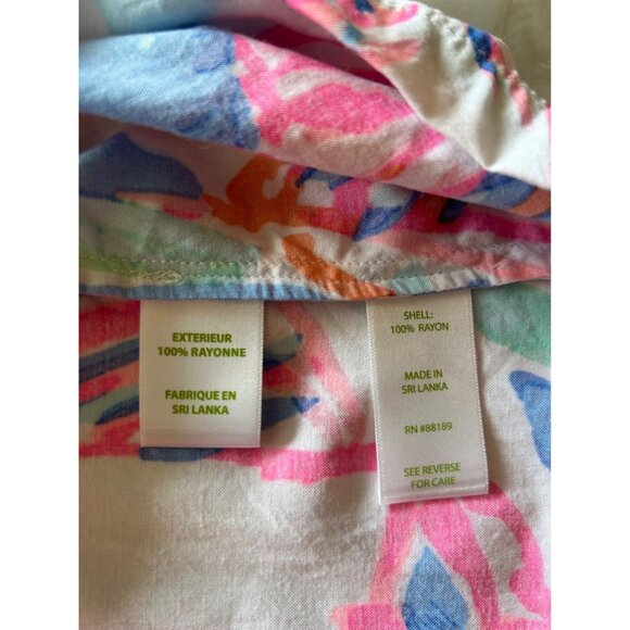 Lilly Pulitzer Dress Women's XS Colorful Abstract Print Tunic Beachy Classy - Picture 4 of 9